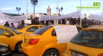 Sousse: Mouvement de protestation des chauffeurs de taxis individuels