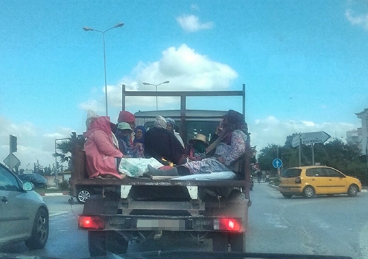 Tunisie-Béja: Un Bus dérape sur la route nationale n°11