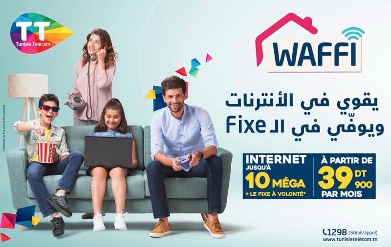 WAFFI : L’offre internet résidentielle de Tunisie Telecom