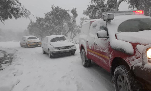 Tunisie: Intempéries, plus de 30 routes bloquées en raison des chutes de neige et de la pluie