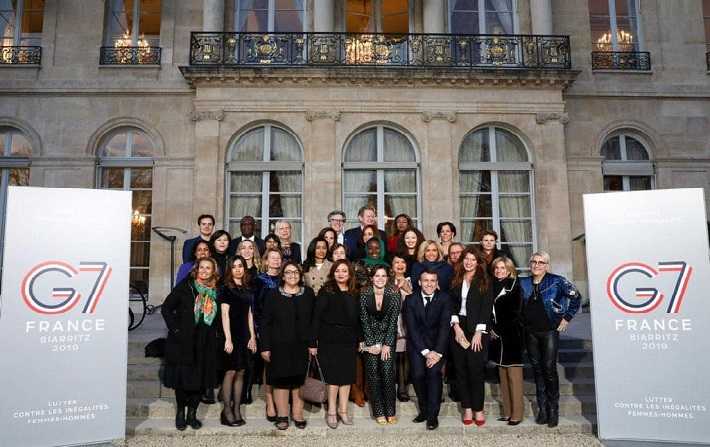 Tunisie-[photos]Wided Bouchamaoui et Bochra Belhaj Hmida à l’Elysée