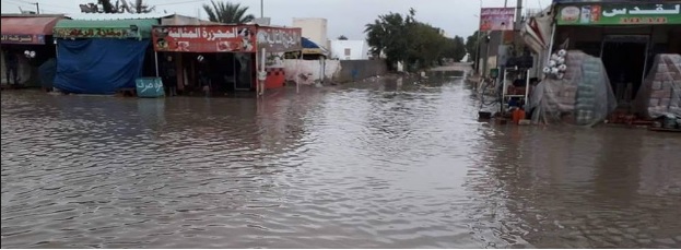 Tunisie – IMAGES : Ben Guerdene noyée sous les flots