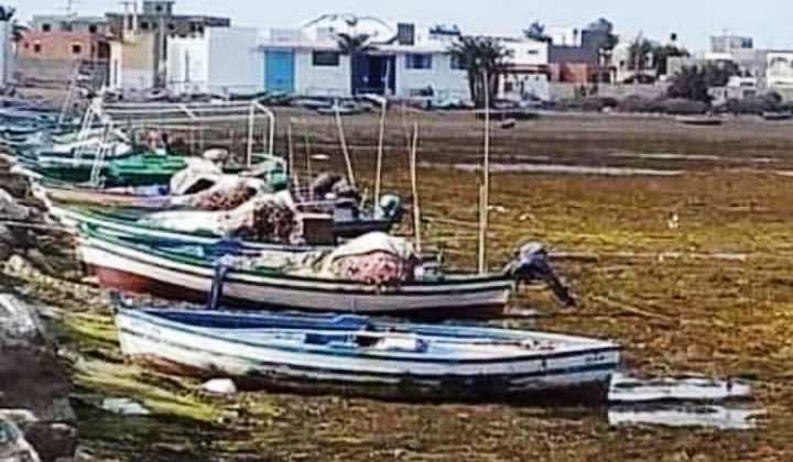 Tunisie – IMAGES : Insolite : La Chebba : La mer s’est retirée de plusieurs dizaines de mètres