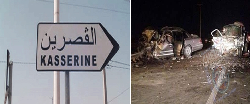 Tunisie-Kasserine [Photos] : Accident mortel sur la frontière algérienne