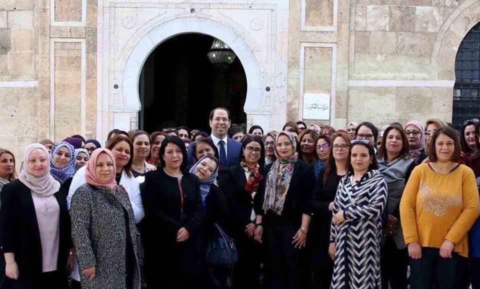 Tunisie: Youssef Chahed rencontre le personnel féminin travaillant à la Kasbah à l’occasion de la fête de la Femme