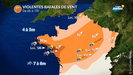 France : Plusieurs départements en alerte Orange pour vents forts