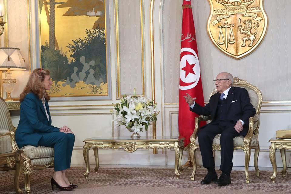 Tunisie: La lutte contre le terrorisme au menu de l’entretien entre Béji Caïed Essebsi et la ministre française de la justice Nicole Belloubet