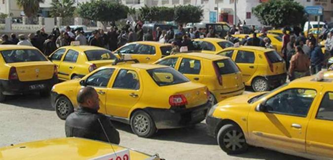 Tunisie: Mouvements de protestation des conducteurs de taxis individuels collectifs à Sousse