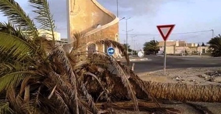 Tunisie – Tataouine : Importants dégâts et champs pétrolier à l’arrêt à cause des vents de sable