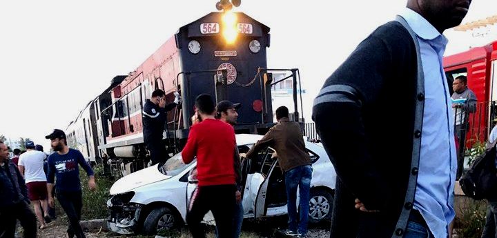 Tunisie – Sfax : Un mort et trois blessés dans la collision d’un train et d’une voiture légère, juste avant la rupture du jeûne