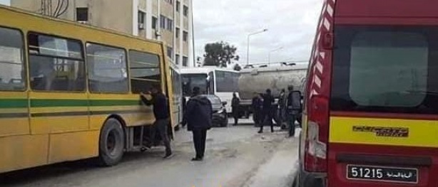 Tunisie – Ben Arous : 16 blessés dans la collision entre un poids lourd et un bus