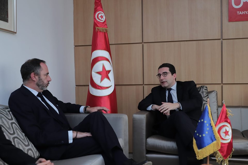 Tunisie: Slim Azzabi reçoit l’ambassadeur de l’Union européenne Patrice Bergamini