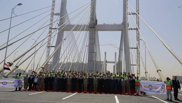Egypte : Inauguration du plus large pont suspendu au monde, au-dessus du Nil
