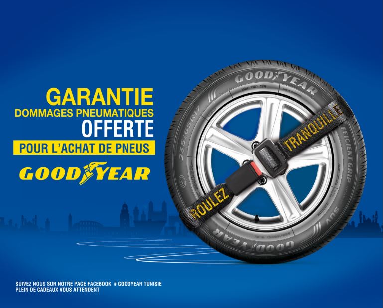 Parenin lance un concept unique en Tunisie:  La Garantie Dommage Pneumatiques Goodyear