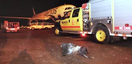 Arabie Saoudite : IMAGES : 26 blessés par un missile des houthis qui a frappé l’aéroport d’Abha au sud du Royaume