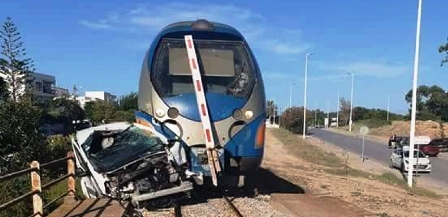 Tunisie – Hammamet : Collision entre un train et une voiture légère