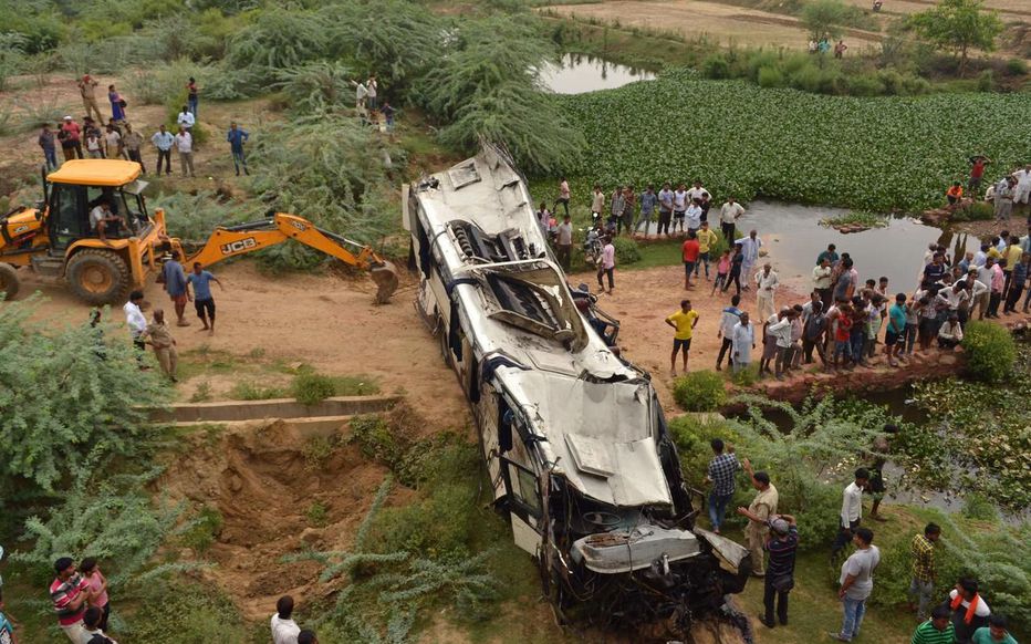 Inde- Au moins 29 morts et 18 blessés dans un accident d’autocar
