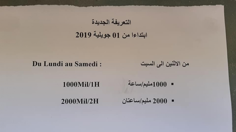 Tunisie- Augmentation des prix du stationnement et des amendes