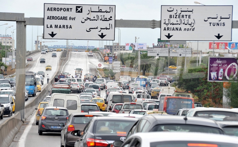 Tunisie- 70 % d’avancement dans les travaux de la route de l’aéroport Tunis- Carthage