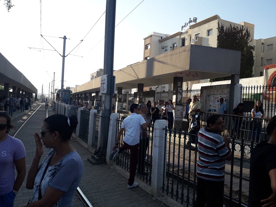 Tunisie [Photos]: Déraillement du Métro 4 au niveau de la station du Bardo