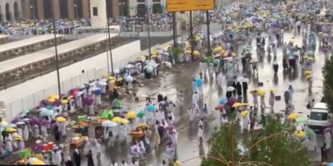 La Mecque : Il a plu des cordes sur le Mont Arafa