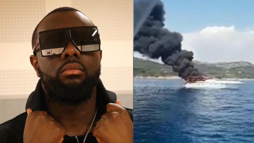 Maître Gims sauvé d’un bateau en flammes au large de la Corse