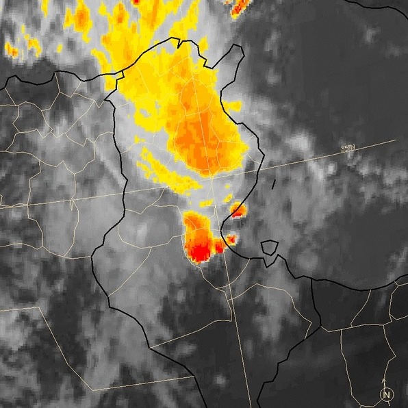 Tunisie-Alerte météo: Week-end pluvieux et pluies intenses