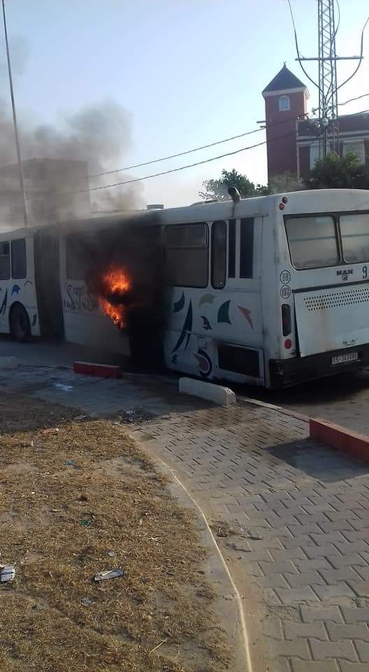 Tunisie: Incendie d’un bus de la société régionale de transport du Sahel