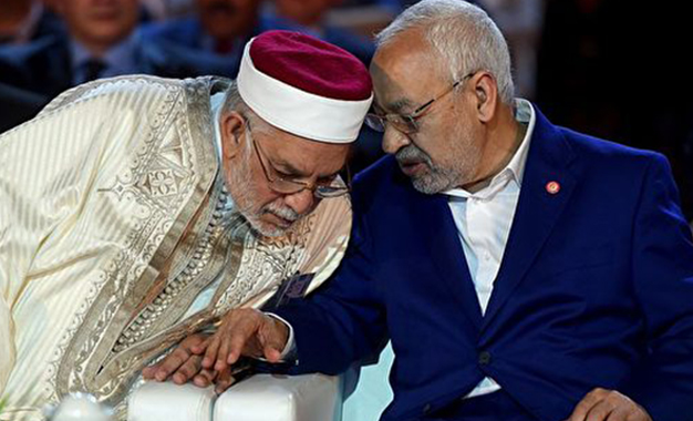 Tunisie: Rached Ghannouchi promet à Mourou de figurer au deuxième tour de la présidentielle