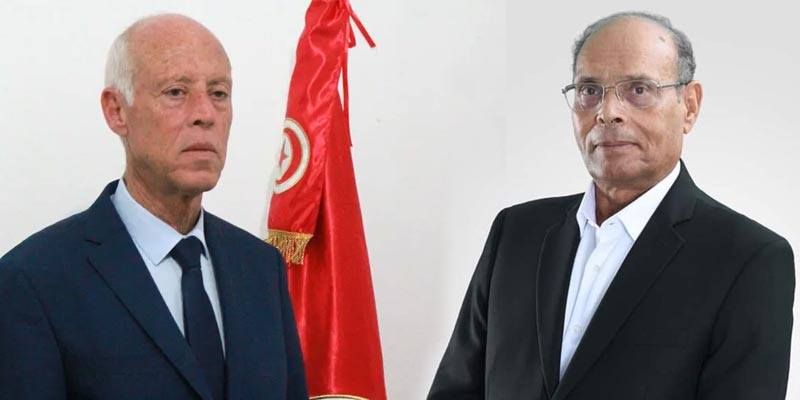 Tunisie-[photo] Moncef Marzouki soutient Kaïs Saïed au second tour