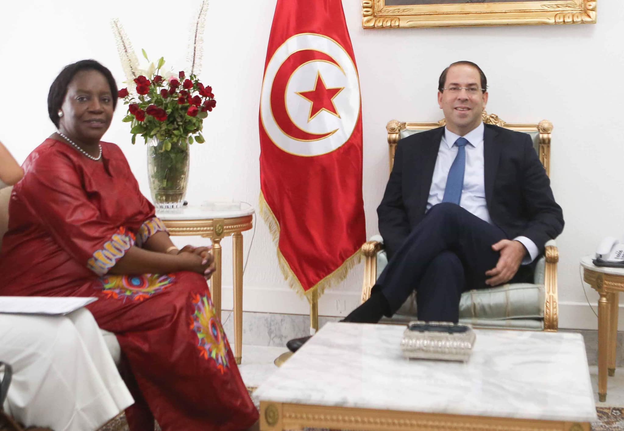 Tunisie- Chahed accueille la secrétaire générale du Marché commun de l’Afrique orientale et australe