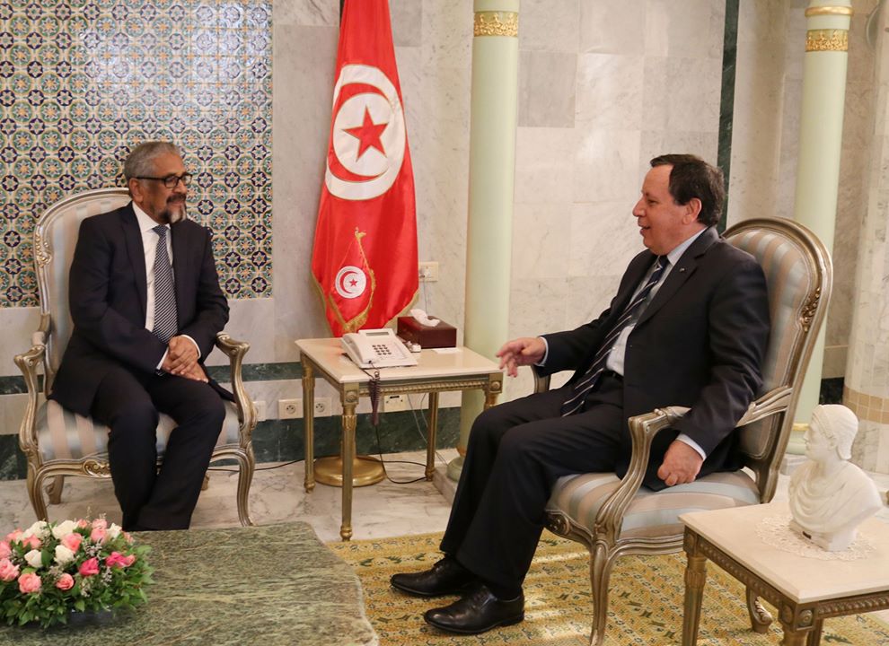 Tunisie- Khmaïes Jhinaoui reçoit le chef de mission de l’Institut électoral pour la démocratie ‎durable en Afrique