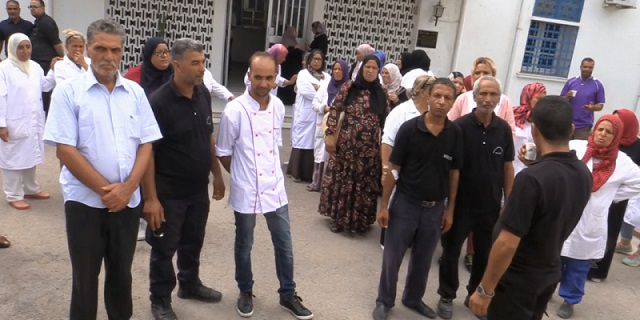 Tunisie: Rassemblement de protestation contre l’agression subie par un médecin et des infirmiers de l’hôpital Ibn Jazzar à Kairouan