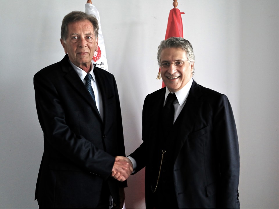 Tunisie- Nabil Karoui rencontre l’ambassadeur de la Palestine en Tunisie
