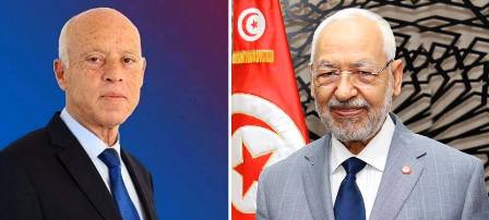 Tunisie – Le Cheikh Rached Ghannouchi s’entretient avec Kaïs Saïed
