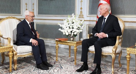 Tunisie – VIDEO : Kaïs Saïed reçoit le Cheikh Rached Ghannouchi
