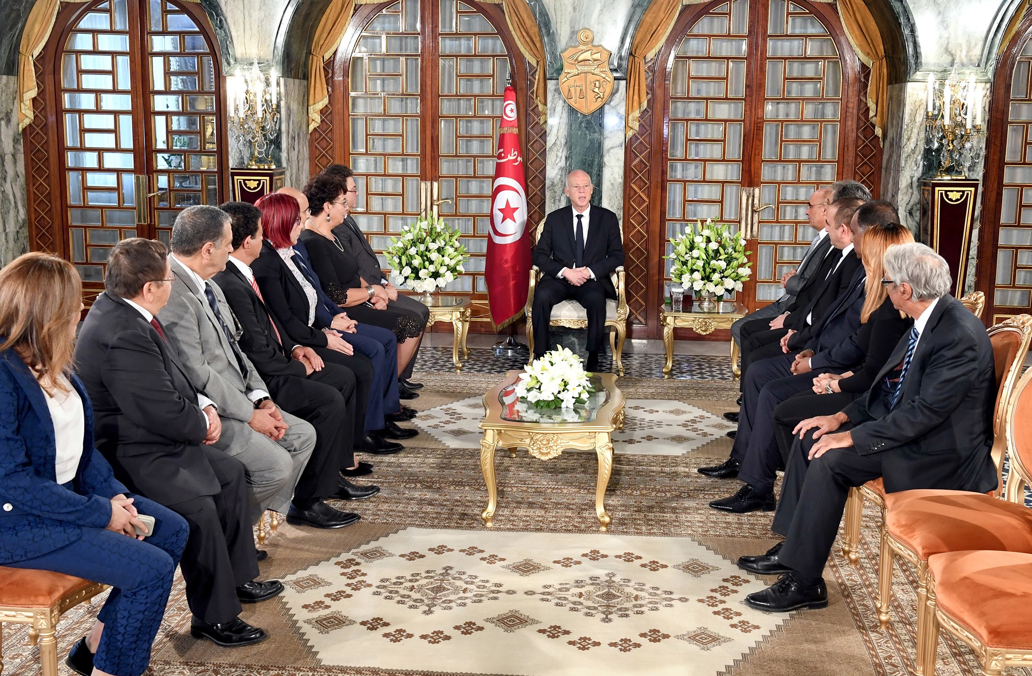 Tunisie- Les membres du cabinet présidentiel reçus par Kais Saïed à l’occasion de la fin de leur mission