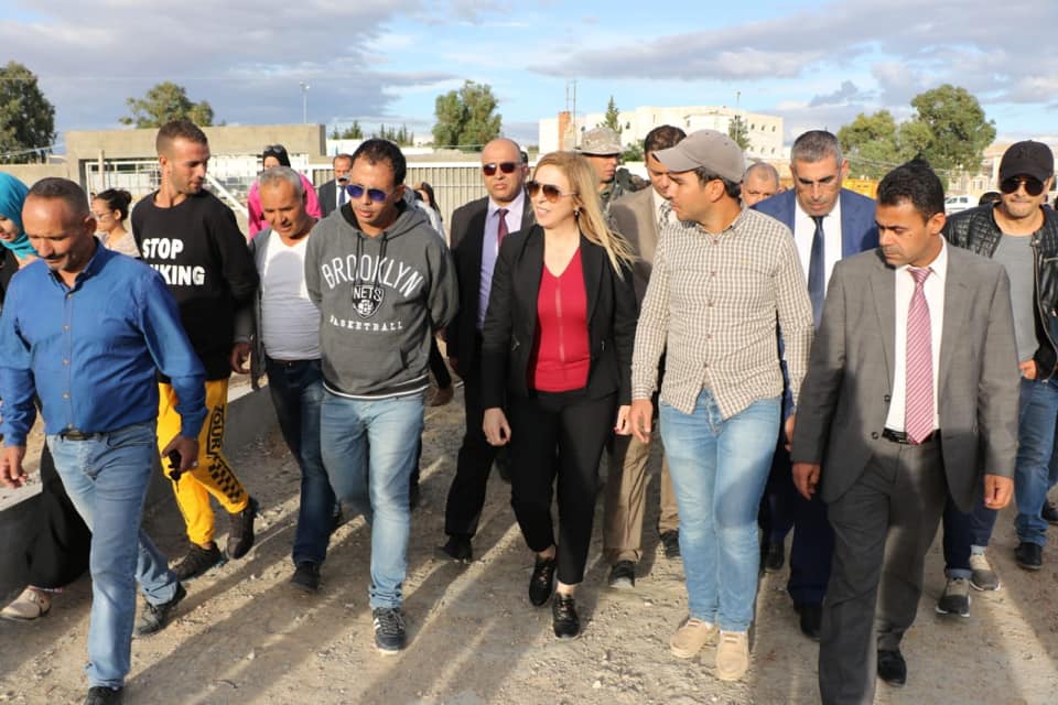 Tunisie-[photos] Sonia Ben cheikh effectue une visite de terrain au gouvernorat de Kasserine