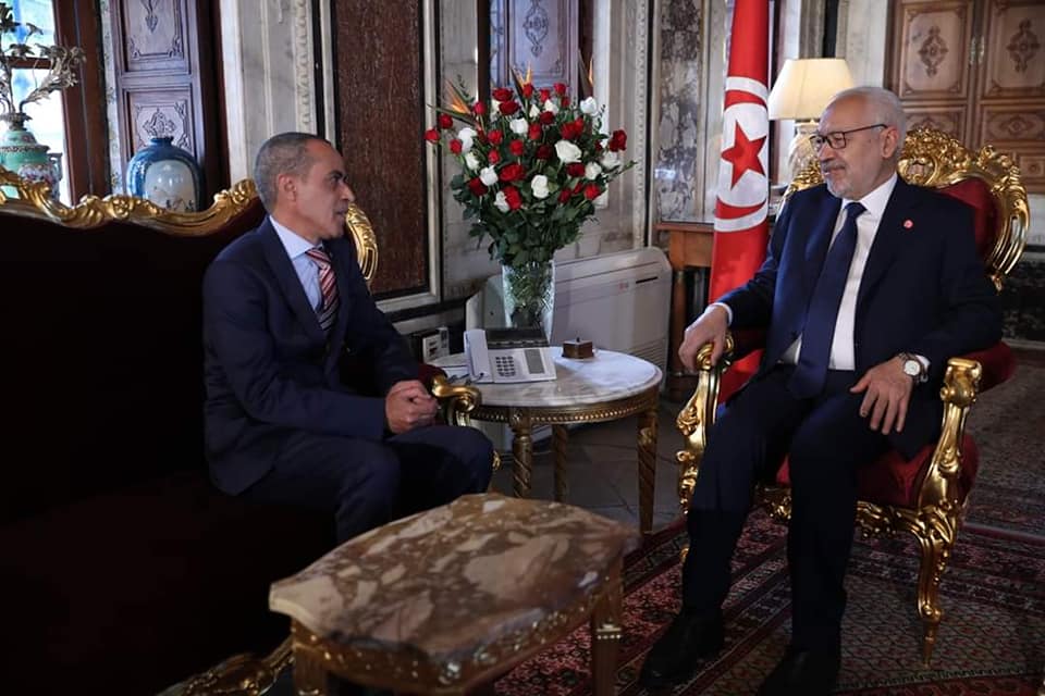 Tunisie-[photos] Entrevue entre Rached Ghanouchi et l’ambassadeur d’Algérie en Tunisie