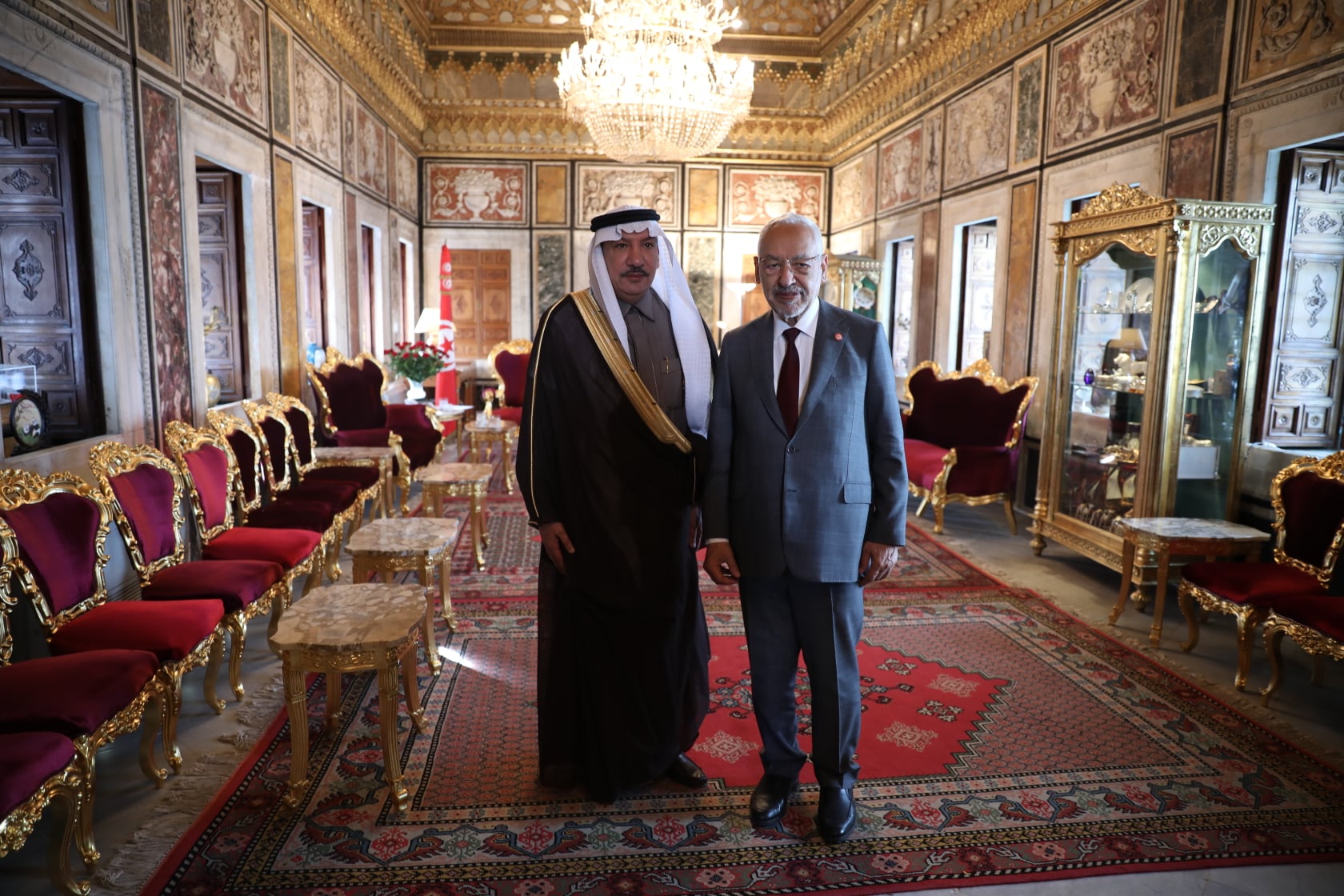 Tunisie- Rached Ghanouchi reçoit l’ambassadeur d’Arabie Saoudite en Tunisie