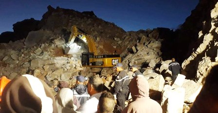 Tunisie – Deux personnes portées disparues dans l’effondrement d’une carrière de roches