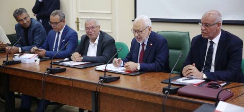 Tunisie – Images : Le bloc parlementaire Ennahdha se réunit pour préparer la plénière de demain