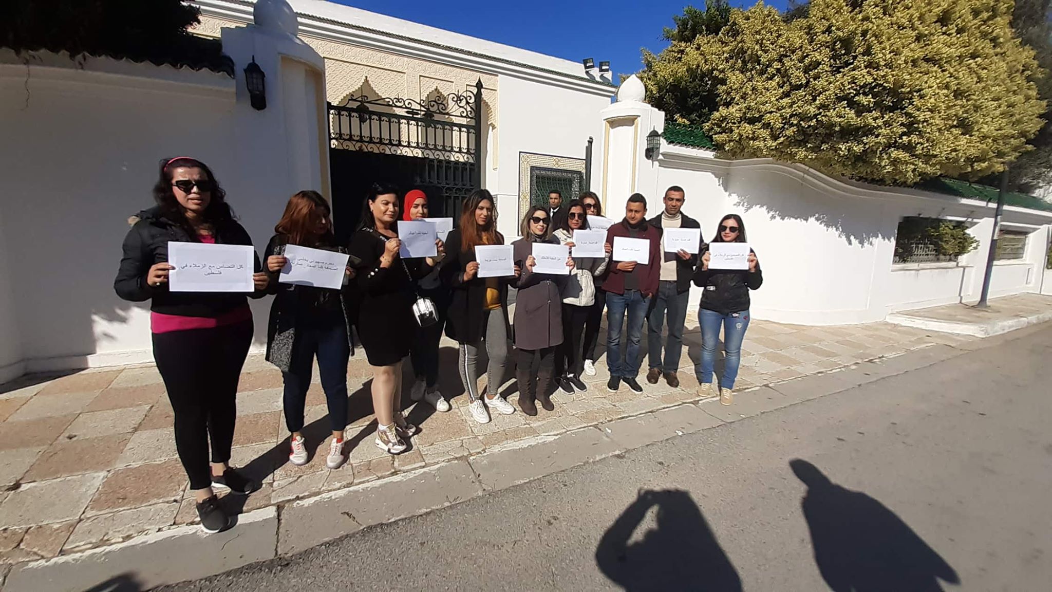 Tunisie: Des journalistes organisent à Dar Edhiafa un rassemblement de soutien à leurs collègues palestiniens