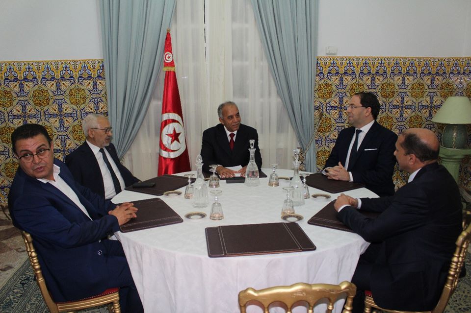 Tunisie: [Photos]: Dernières consultations de Habib Jemli avec les partis de la coalition gouvernementale