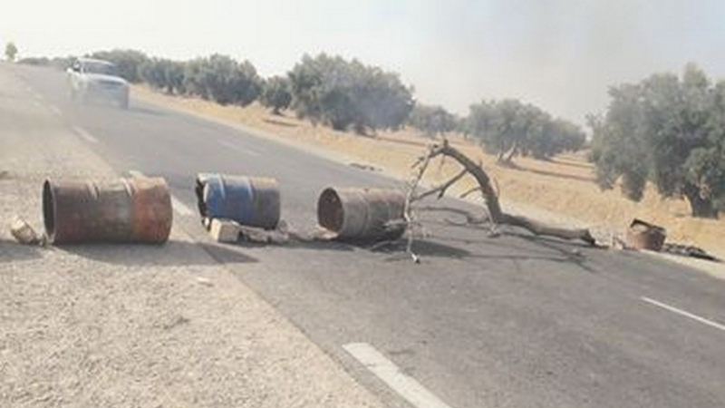 Tunisie: Fermeture de la route de Hajeb Layoune pour la deuxième journée consécutive