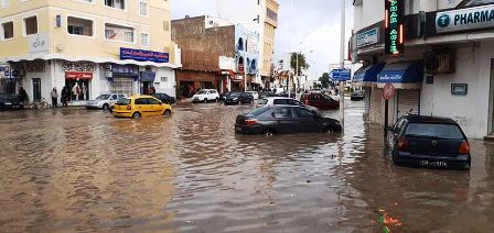 Tunisie – IMAGES : Intempéries : Monastir submergée par les flots