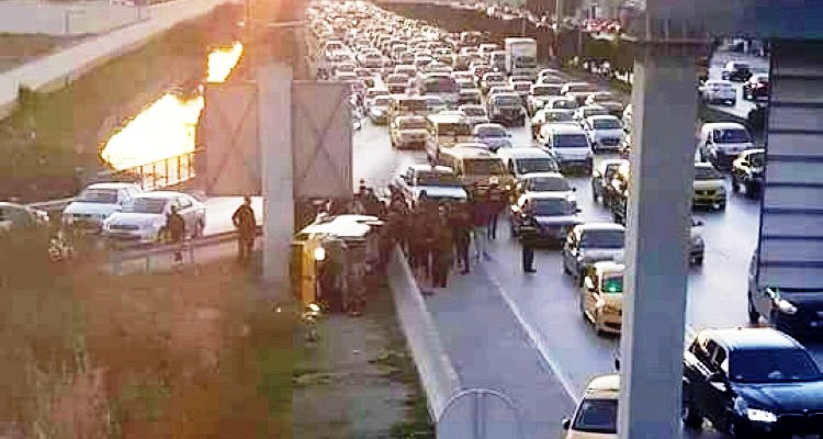 Tunisie – Sept blessés dans le renversement d’un taxi collectif à l’Aouina