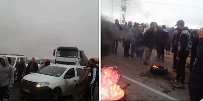 Tunisie: Les propriétaires de presses d’huile d’olive bloquent la route à Kairouan