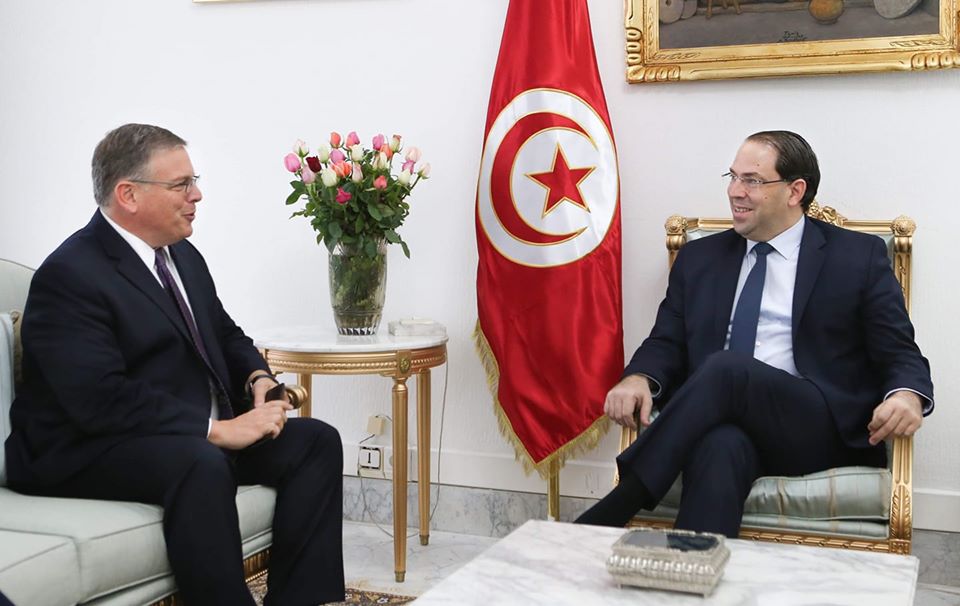 Tunisie : Youssef Chahed reçoit Donald Blome au palais du gouvernement