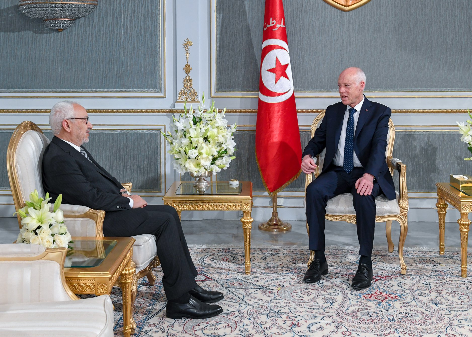 Tunisie : Rached Ghanouchi au palais de Carthage